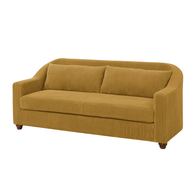 Andes Furniture 79.5'' Corduroy Sofa & Reviews Wayfair